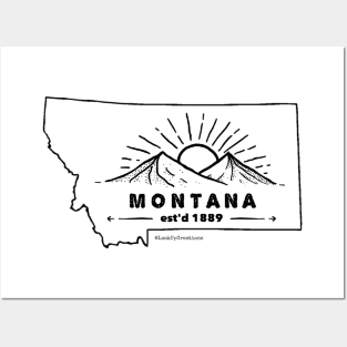 Montana- est'd 1889 Posters and Art